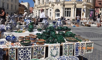 Toamna aduce olarii în centrul Sibiului